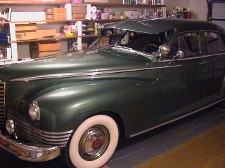 Eldon Huston's 1947 Packard in new-car 
condition, Photo by Roland Blanks