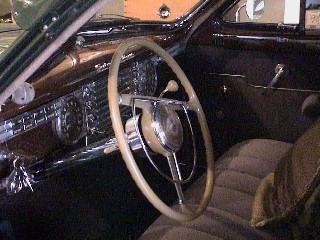 Interior view of Eldon's 1947 Packard, Photo by Roland Blanks