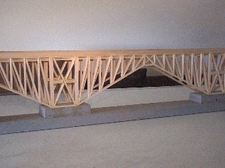 Jake also makes bridges, Photo by Roland 
Blanks