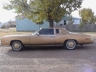 Side view of Bill's 1977 Cadillac, Photo by Roland Blanks