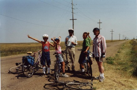 Happy Riders at Trek Finish, Photo by Lisa Dunning