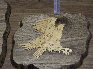 Ken's Open Wood Carved Eagle, Photo by Roland Blanks